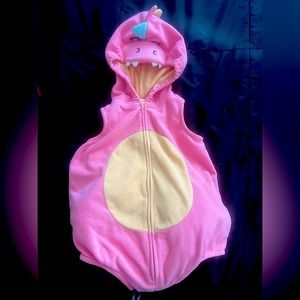 Pink dinosaur costume